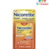 Kẹo cai thuốc Nicorette Gum Fruit Chill 4mg 20 viên