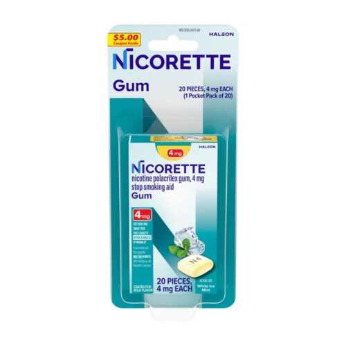 Kẹo cai thuốc Nicorette Gum White Ice Mint 4mg 20 viên 11 keo cai thuoc nicorette gum white ice mint 4mg 20 vien 210825 k