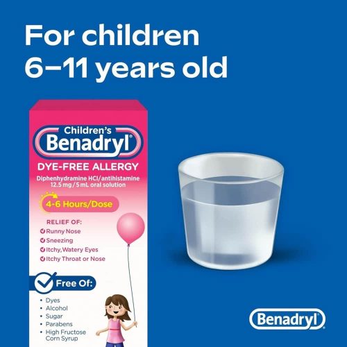 Siro chống dị ứng cho bé Children’s Benadryl Dye-Free Allergy Liquid Bubble Gum 236ml 10 siro chong di ung cho be childrens benadryl dye free allergy liquid bubble gum 236ml 130325 ka