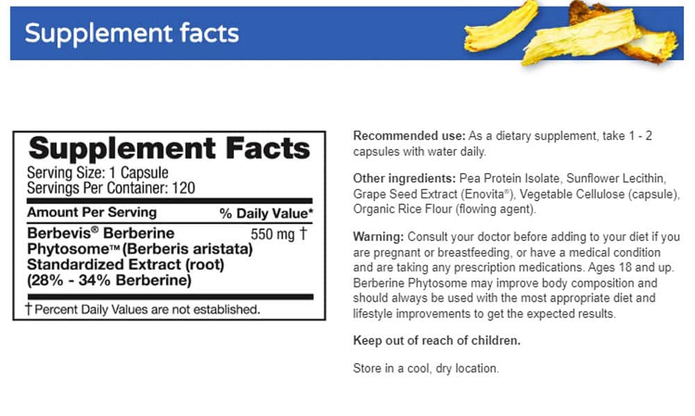 Viên uống bổ sung Berberine Feel Good Berberine Phytosome 120 Capsules 14 vien uong bo sung berberine feel good berberine phytosome 120 capsules 030325 ki