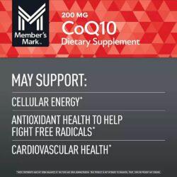 Viên uống bổ sung CoQ10 Member’s Mark CoQ10 200mg 180 Softgels 8 vien uong bo sung coq10 members mark coq10 200mg 180 softgels 130325 kc