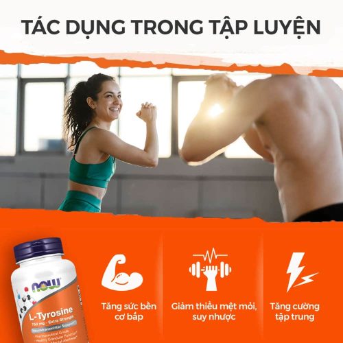 vien uong bo sung l tyrosine now l tyrosine 750mg 90 capsules 040325 kc