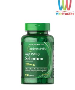 vien uong bo sung selenium puritans pride high potency selenium 200mcg 250 tablets 170325 k