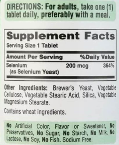 Viên uống bổ sung Selenium Puritan’s Pride High Potency Selenium 200mcg 250 Tablets 6 vien uong bo sung selenium puritans pride high potency selenium 200mcg 250 tablets 170325 ka