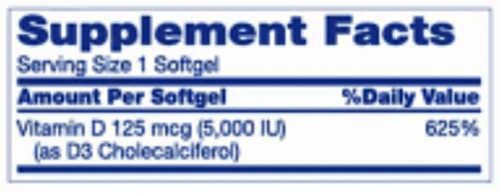 Viên uống bổ sung Vitamin D3 Kroger Vitamin D3 125mcg (5000IU) 200 Softgels 6 vien uong bo sung vitamin d3 kroger vitamin d3 125mcg 5000iu 200 softgels 310325 kb