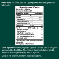 Viên uống dầu cá trợ tim, sáng mắt Nature’s Bounty Fish Oil 1200mg 60 Softgels 7 vien uong dau ca tro tim sang mat natures bounty fish oil 1200mg 60 softgels 280325 kc