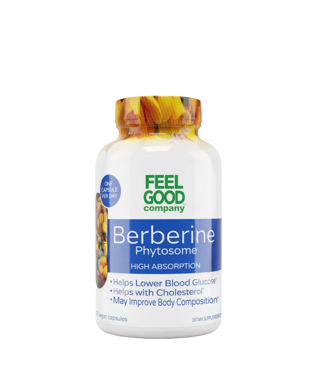 Viên uống bổ sung Berberine Feel Good Berberine Phytosome 120 Capsules
