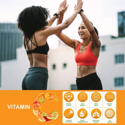 Viên uống bổ sung Vitamin C Sports Research Vitamin C 1000mg 180 Capsules 15 benefits vitamin c couple healthy life happy antioxidant supports
