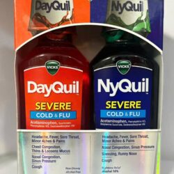 Siro cảm Vicks DayQuil & NyQuil Cold & Flu Severe 354ml x2 chai (Original) 5 siro cam vicks dayquil nyquil cold flu severe 354ml x2 chai original 180425 ka