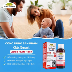 Siro Vitamin và Sắt cho bé Nature’s Way Kids Smart Liquid Multi + Iron 200ml 11 siro vitamin va sat cho be natures way kids smart liquid multi iron 200ml 050425 ke