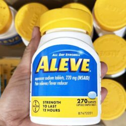 Viên uống Aleve Pain Reliever Naproxen Sodium 220mg 270 Caplets 3 vien uong aleve pain reliever naproxen sodium 220mg 270 caplets 150425 ka