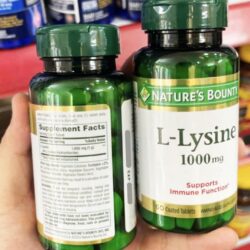 Viên uống bổ sung L-Lysine Nature’s Bounty L-Lysine 1000mg 60 Tablets 4 vien uong bo sung l lysine natures bounty l lysine 1000mg 60 tablets 270425 ka