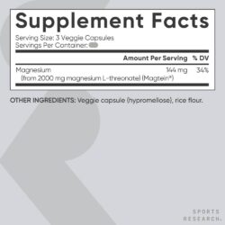 Viên uống bổ sung Magie Sports Research Magtein Magnesium L-Threonate 2000mg 87 Capsules 8 vien uong bo sung magie sports research magtein magnesium l threonate 2000mg 87 capsules 230425 kc