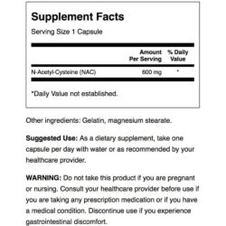 Viên uống bổ sung N-Acetyl Cysteine Swanson NAC 600mg 100 Capsules 7 vien uong bo sung n acetyl cysteine swanson nac 600mg 100 capsules 220425 kb