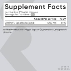 Viên uống bổ sung Vitamin C Sports Research Vitamin C 1000mg 180 Capsules 12 vien uong bo sung vitamin c sports research vitamin c 1000mg 180 capsules 230425 kcc