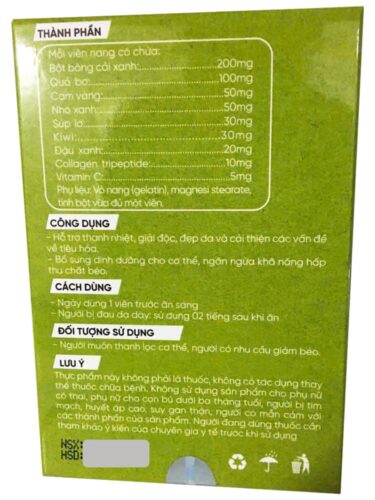 Viên uống Detox Green Fruits And Vegetables 15 Tablets 9 vien uong detox green fruits and vegetables 15 tablets 140425 kb