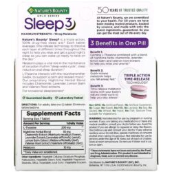 Viên uống hỗ trợ giấc ngủ Nature’s Bounty Sleep3 Melatonin 10mg 60 Tablets 7 vien uong ho tro giac ngu natures bounty sleep3 melatonin 10mg 60 tablets 270425 kc