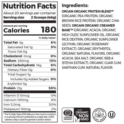 Bột Protein hữu cơ Orgain Organic Protein 920g hương Strawberries’n Cream 7 bot protein huu co orgain organic protein 920g huong strawberriesn cream 130525 kc