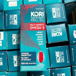 Dầu nhuyễn thể Kori Pure Antarctic Krill Oil Omega-3 1200mg 30 Softgels 8 dau nhuyen the kori pure antarctic krill oil omega 3 1200mg 30 softgels 140525 ka
