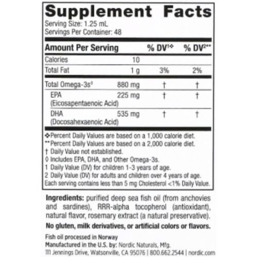 DHA cho trẻ từ 1 tuổi trở lên Nordic Naturals Children’s DHA Xtra 60ml 10 dha cho tre tu 1 tuoi tro len nordic naturals childrens dha xtra 60ml 100525 kf