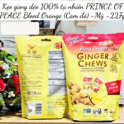 Kẹo gừng dẻo Prince Of Peace Ginger Chews Blood Orange 227g 7 keo gung deo prince of peace ginger chews blood orange 227g 080525 ka