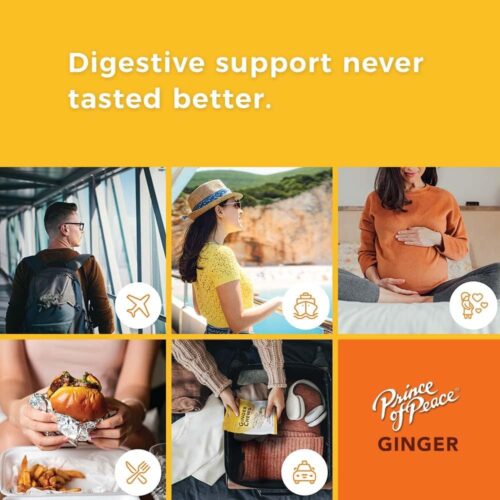 Kẹo gừng dẻo Prince Of Peace Ginger Chews Blood Orange 227g 14 keo gung deo prince of peace ginger chews lemon 227g 080525 kc