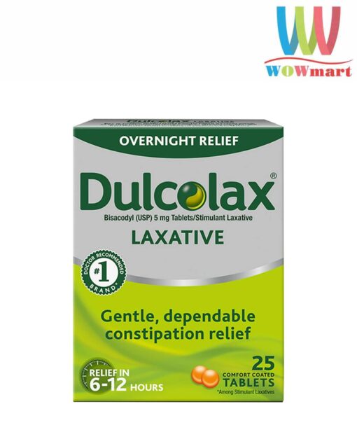 Viên uống giảm táo bón Dulcolax Laxative 25 Tablets
