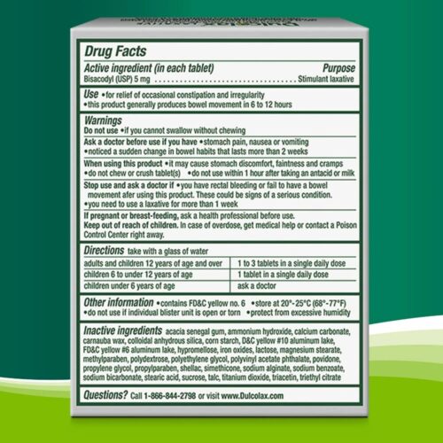 Viên uống giảm táo bón Dulcolax Laxative 25 Tablets 16 vien uong giam tao bon dulcolax laxative 25 tablets 020525 kb