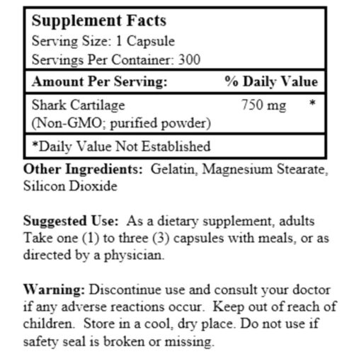 Viên uống sụn vi cá mập Nu-Health Shark Cartilage 750mg 300 Capsules 10 vien uong sun vi ca map nu health shark cartilage 750mg 300 capsules 220525 ka