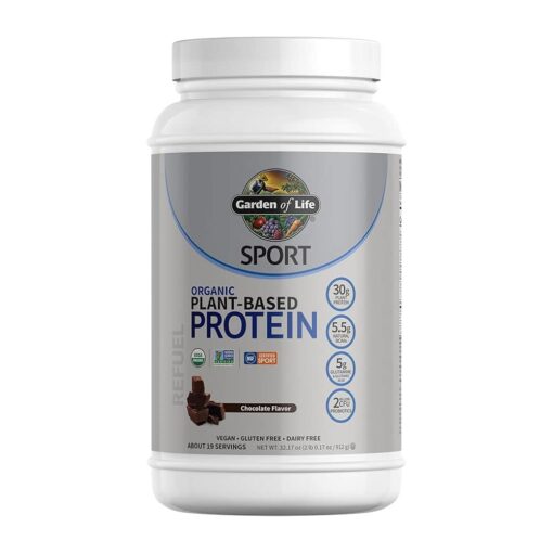 Bột Protein thực vật hữu cơ Garden Of Life Sport Organic Plant-Based Protein Chocolate 912g