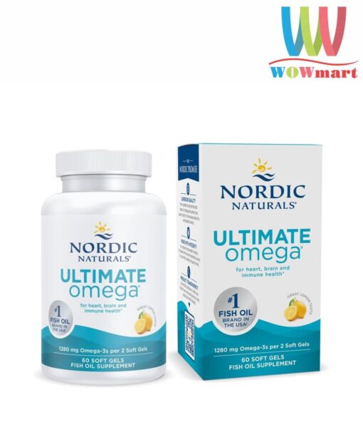 Dầu cá Omega-3 Nordic Naturals Ultimate Omega 1280mg 60 Softgels