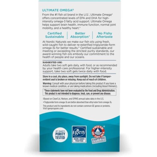 Dầu cá Omega-3 Nordic Naturals Ultimate Omega 1280mg 60 Softgels 12 dau ca omega 3 nordic naturals ultimate omega 1280mg 60 softgels 140625 kc