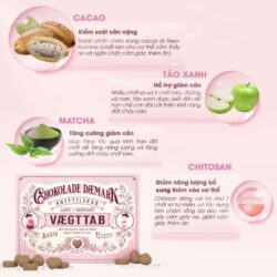 Kẹo Socola giảm cân Chokolade Daemark Vaegttab 40 viên 6 keo socola giam can chokolade daemark vaegttab 40 vien 230625 kb