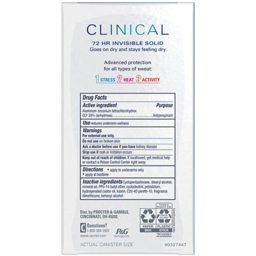 Lăn khử mùi Secret Clinical Soft Solid 45g (Light & Fresh) 14 lan khu mui secret clinical soft solid 45g x3 light fresh 270625 ka