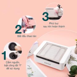 Máy hút bụi nails L’UGX LG608 10 may hut bui nails lugx lg608 210625 kc