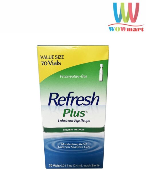 Nước nhỏ mắt Refresh nhập khẩu Mỹ Refresh Plus Lubricant Eye Drops 70 tép