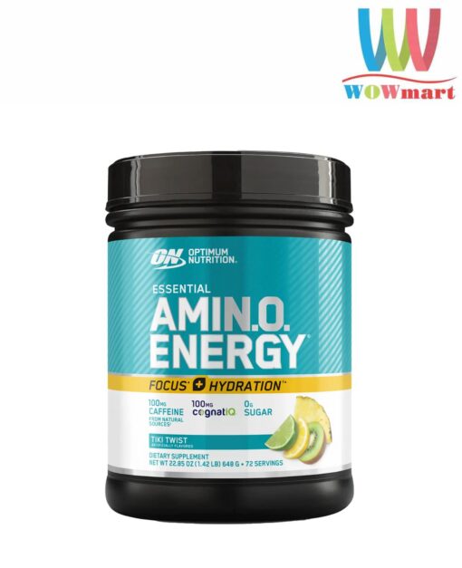 Sữa tăng cơ phục hồi năng lượng Optimum Nutrition Essential Amino Energy 648g (Tiki Twist)