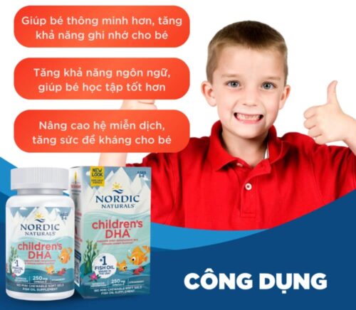 Viên nhai DHA cho trẻ 3-6 tuổi Nordic Naturals Children’s DHA 90 Mini Chewable Softgels 11 vien nhai dha cho tre 3 6 tuoi nordic naturals childrens dha 90 mini chewable softgels 230625 kh