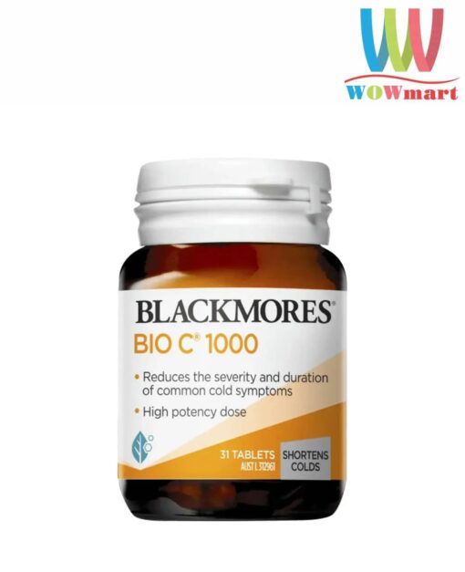 Viên uống bổ sung Vitamin C hàm lượng cao Blackmores Bio C 1000mg 31 viên