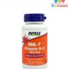 Viên uống bổ sung Vitamin K2 Now MK-7 Vitamin K2 100mcg 120 Capsules
