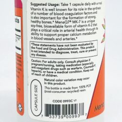 vien uong bo sung vitamin k2 now mk 7 vitamin k2 100mcg 120 capsules 110625 kd