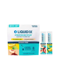 Bột điện giải Liquid I.V. Hydration Multiplier 30 gói (Lemon Lime & White Peach Sugar-Free)
