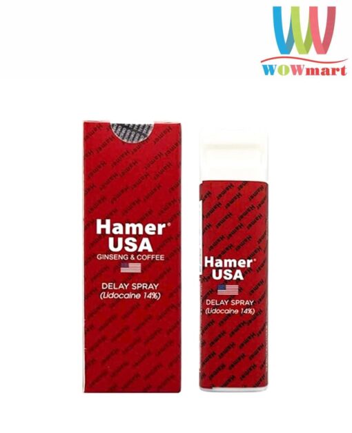 Xịt ngăn ra sớm Hamer USA Ginseng & Coffee Delay Spray 12.5ml