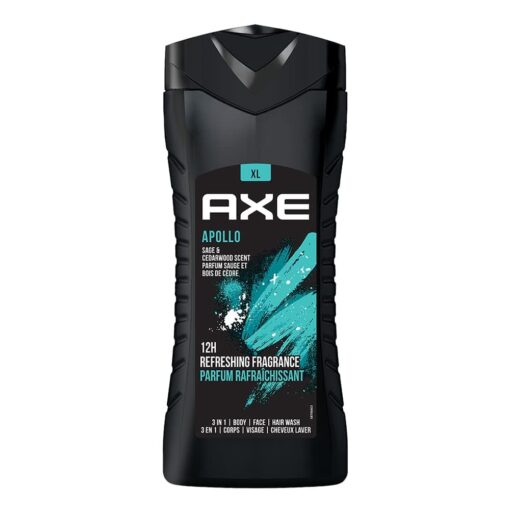 Sữa tắm gội 3 trong 1 Axe Apollo 3 in 1 Body Face Hair Wash 400ml