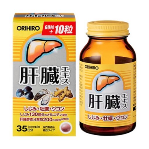 Viên uống bổ gan Orihiro Shijimi Nhật Bản 70 viên