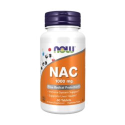 Viên uống bổ sung N-Acetyl Cysteine Now NAC 1000mg 60 Tablets