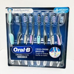 Bàn chải đánh răng Oral-B Cross Action Pro Advanced Vỉ 8 cây (Medium) 9 ban chai danh rang oral b cross action pro advanced vi 8 cay medium 040825 ki