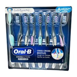 Bàn chải đánh răng Oral-B Cross Action Pro Advanced Vỉ 8 cây (Medium)