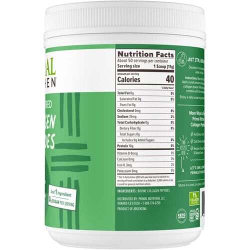 Bột Collagen Primal Kitchen Collagen Peptides Unflavored 550g 9 bot collagen primal kitchen collagen peptides unflavored 550g 080825 kb