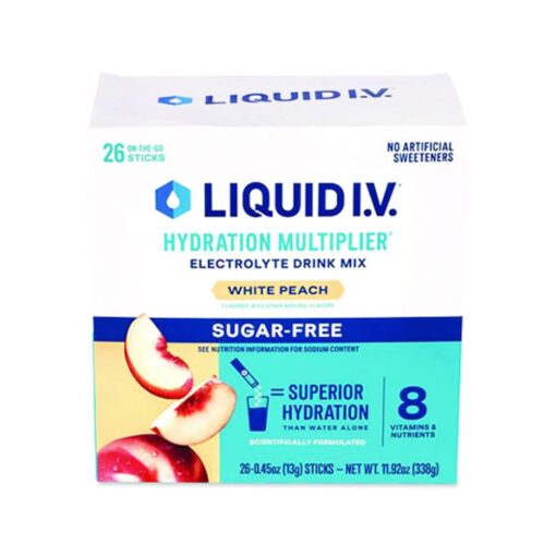 Bột điện giải Liquid I.V. Hydration Multiplier 26 gói (White Peach)